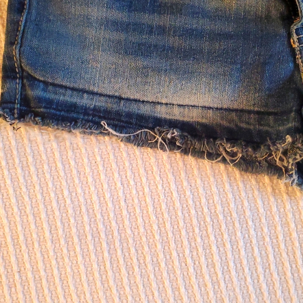 Paris Blues Blue Denim Women's Jean Shorts - Picture 6 of 7